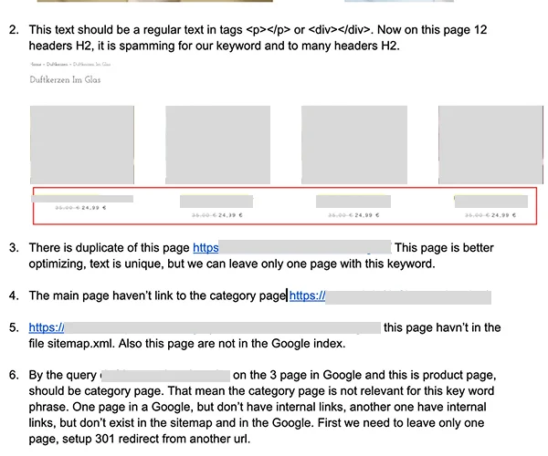 Conversion audit showing missing Add to Cart buttons