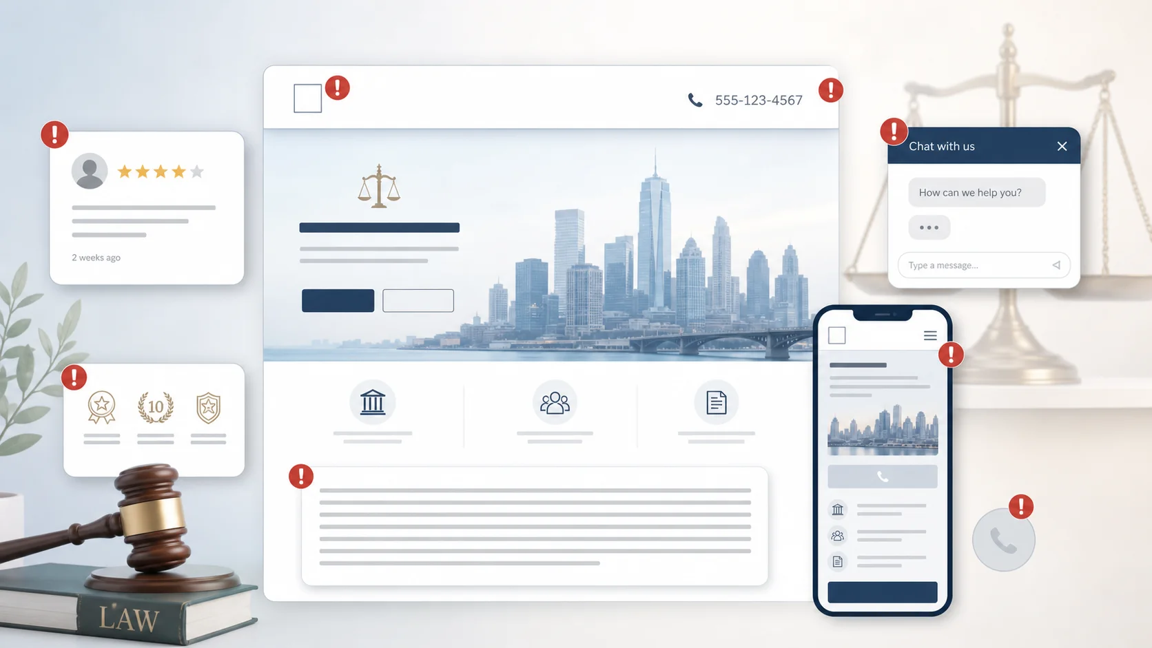 Top 10 Law Firm Website Issues That Are Costing You Leads
