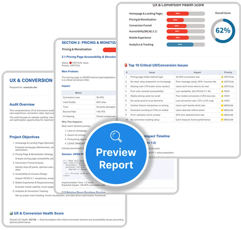 ux conversion audit preview image